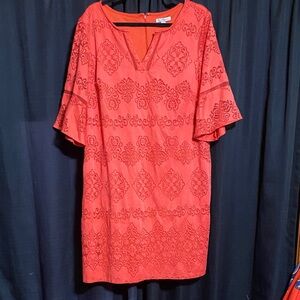 Elegant Red Midi Dress